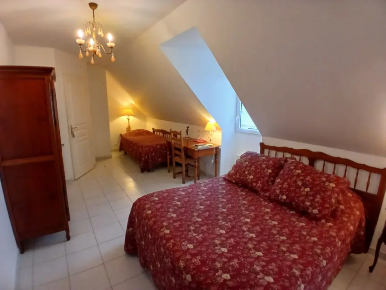 Chambre rouge de La Cabriole